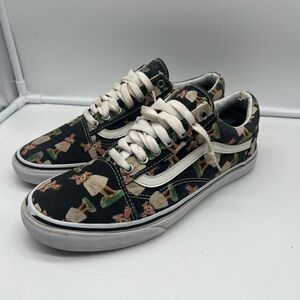 Vans Digi Hula Girl Print Black Parisian Night Shoes Men’s 9 Women's 10.5